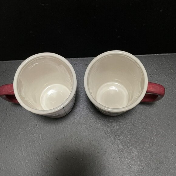Studio Nova “Cat in Heels” set of two black cat gold mouse 12 oz coffee tea mugs - Picture 4 of 7